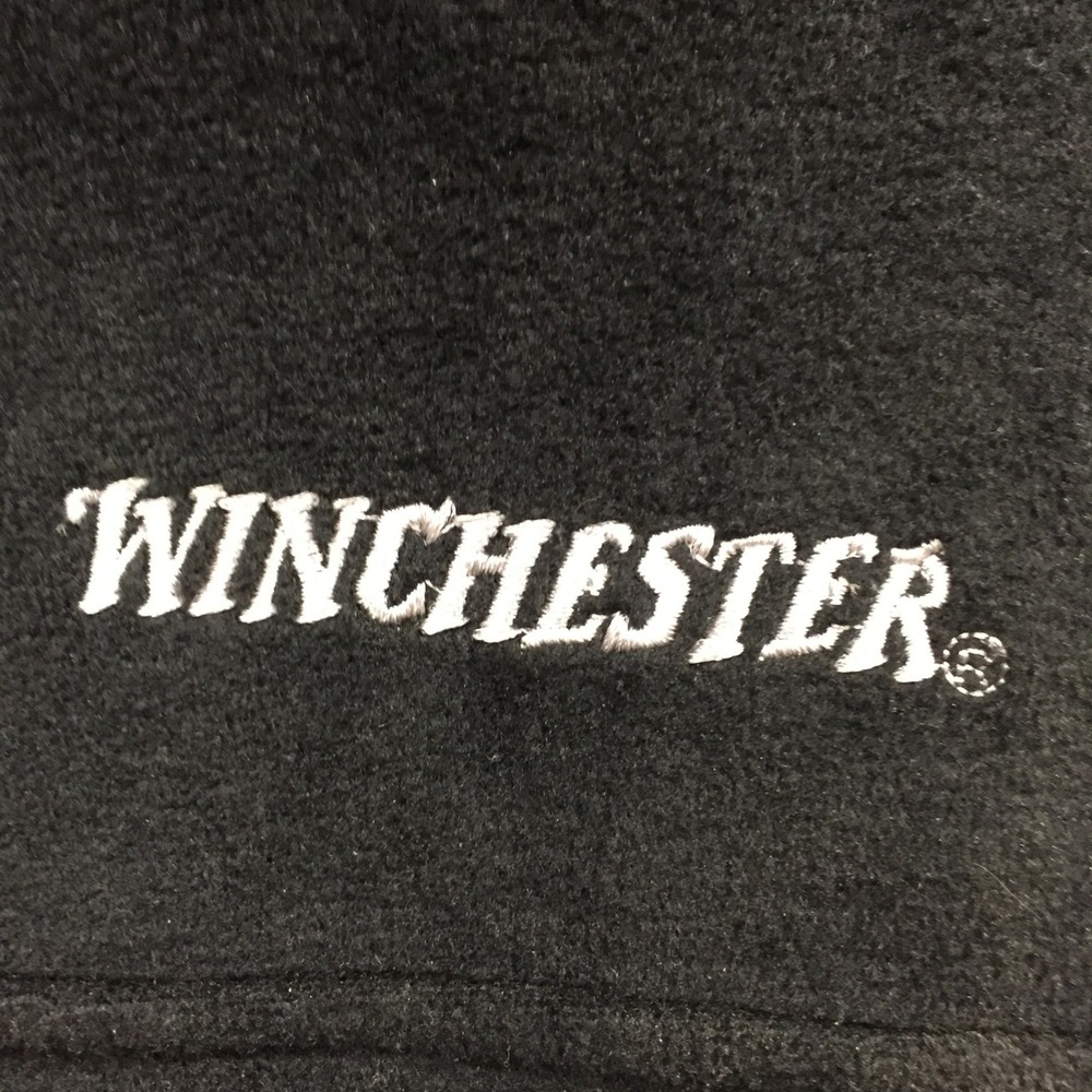 Winchester Rugged Sportsman Mens Black Fleece Full Zip Outdoor Vest XL 46/48